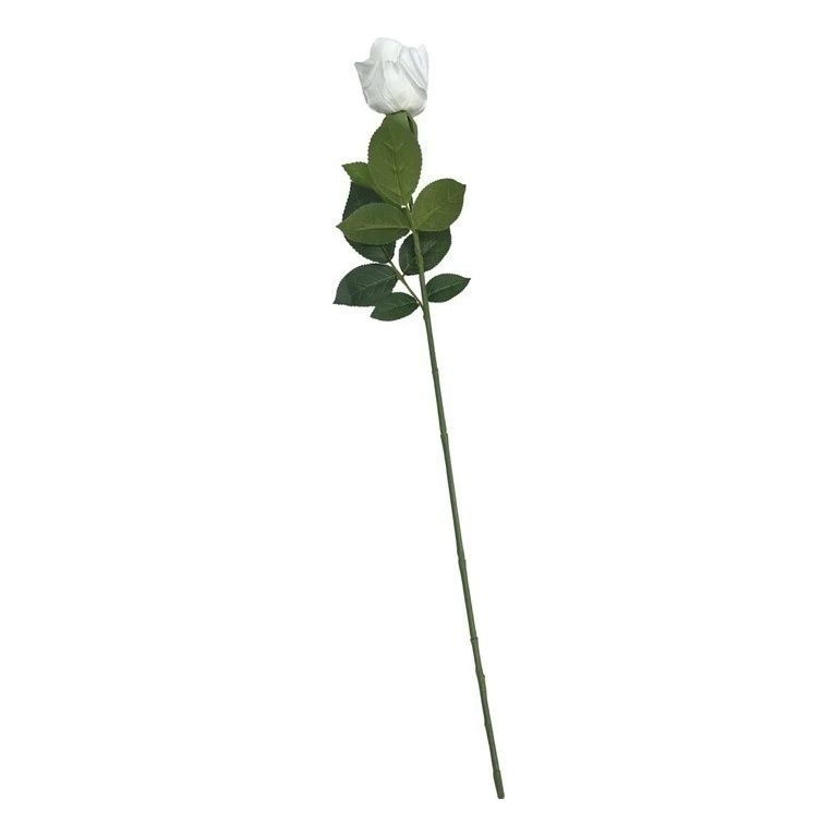 Искусственный цветок роза Девилон белый 64 см