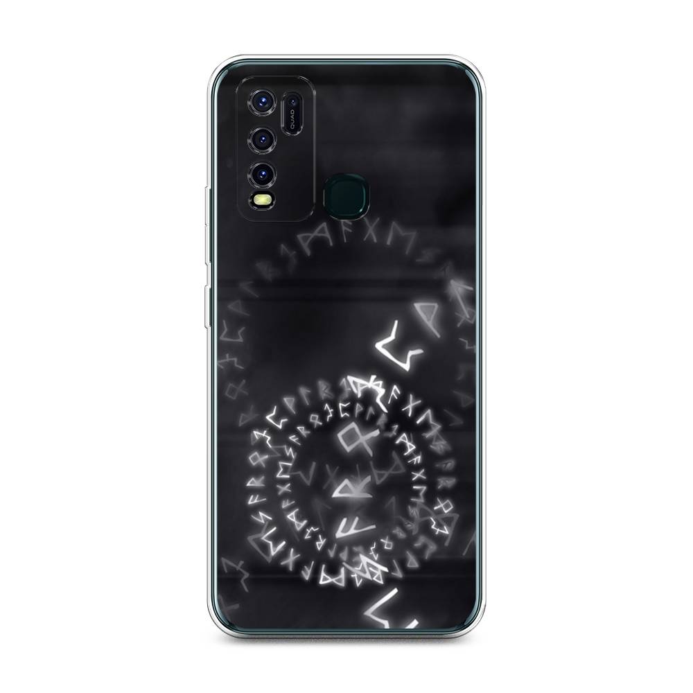 

Чехол на Vivo Y30 "Руны", Серый;черный, 262650-3