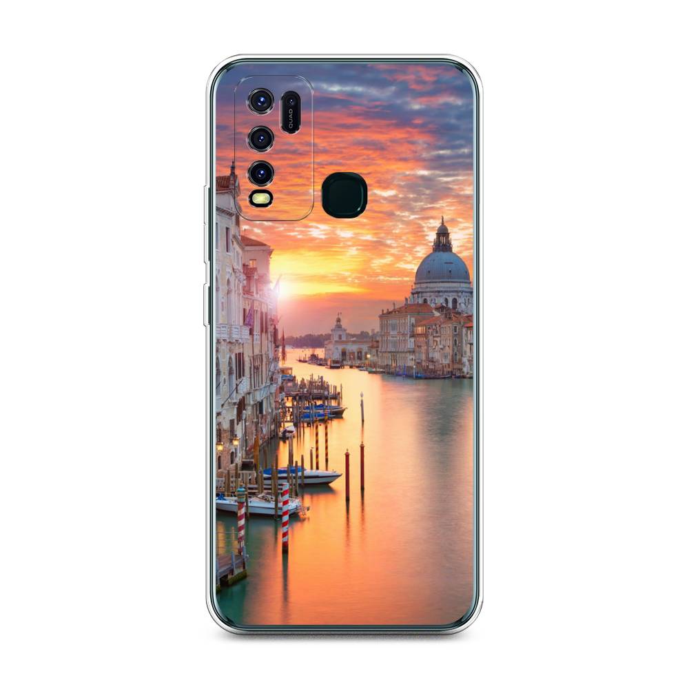 

Чехол на Vivo Y30 "Восход 11", Розовый;оранжевый, 262650-2