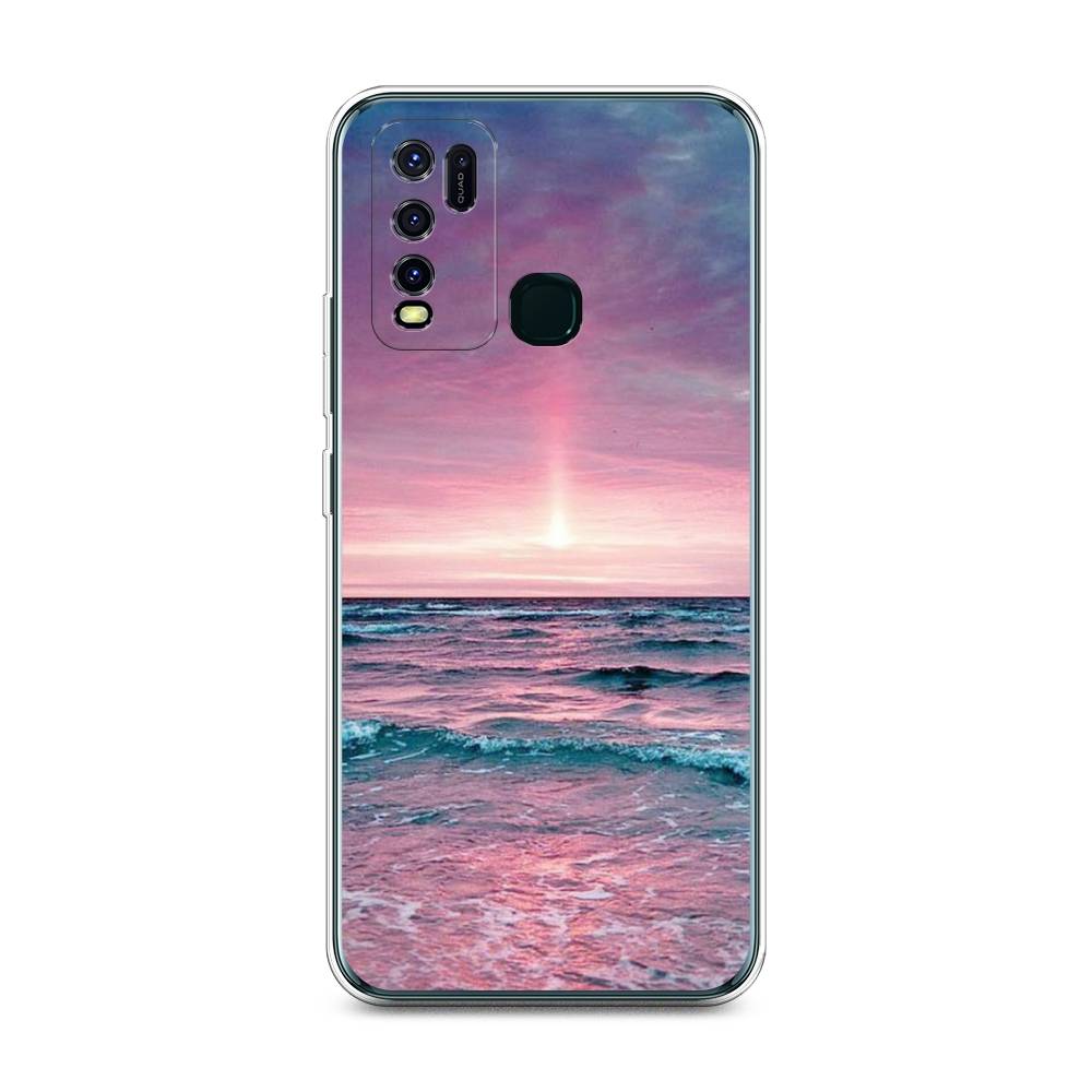 

Чехол на Vivo Y30 "Восход 3", Розовый;голубой, 262650-2
