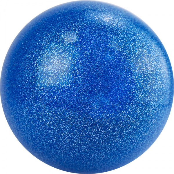 фото Мяч для худ. гимнастики , арт.agp-15-01, диам. 15 см, пвх, синий с блестками palmon