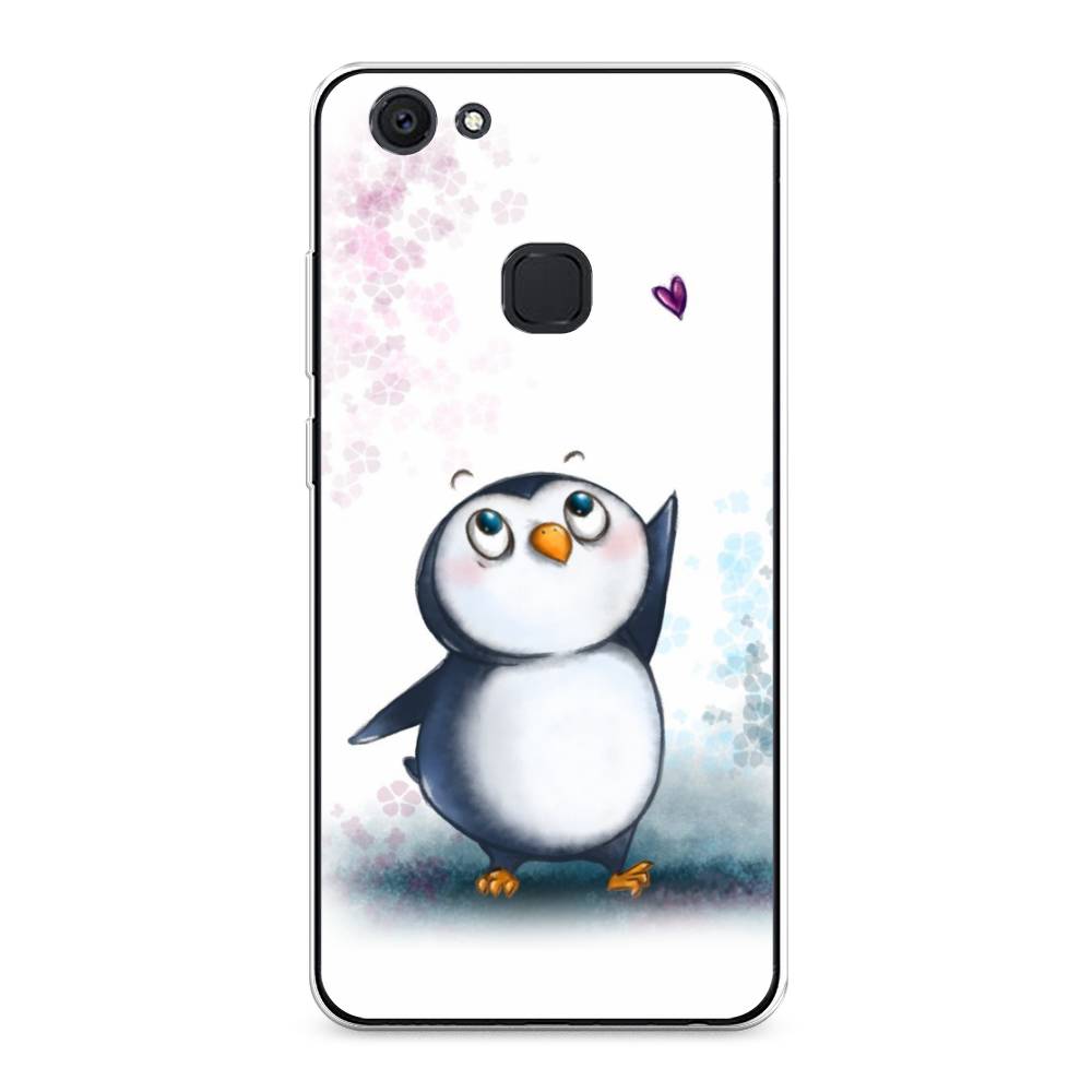 

Чехол Awog на Vivo V7 Plus "Пингвин и сердечко", Разноцветный, 260750-1