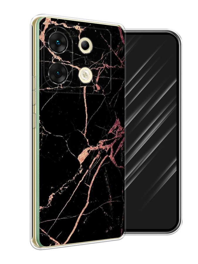 

Чехол Awog на Infinix Zero 30 5G "Мрамор розовое золото", Черный;розовый, 3104950-1