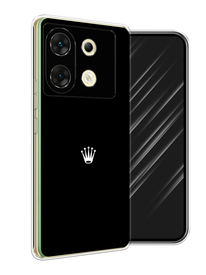 

Чехол Awog на Infinix Zero 30 5G "Белая корона на черном фоне", Черный, 3104950-1