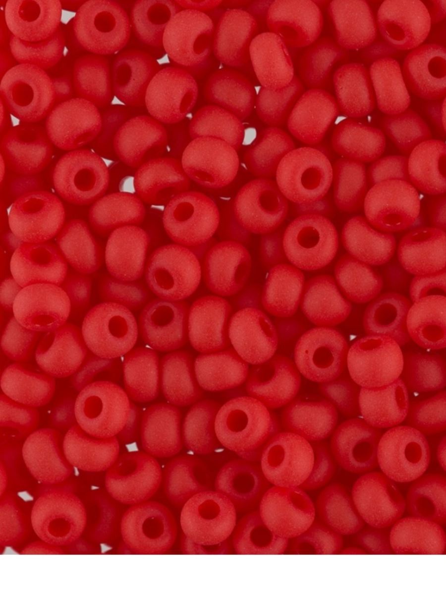 

Бисер Gamma 4, Чехия, 10/0, 2,3 мм, 50 г, красный матовый
