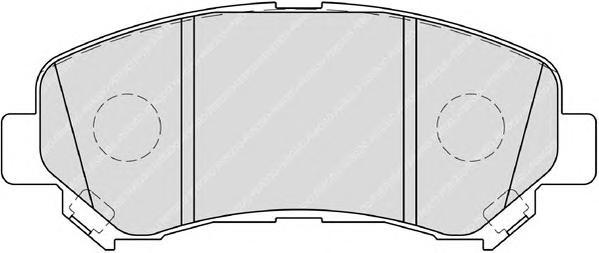 

Комплект тормозных колодок Ferodo FDB4051