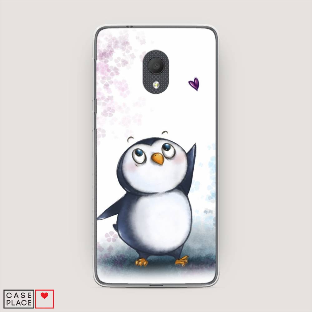 

Чехол Awog на Alcatel 1C 5003D (2019) / Алкатель 1C 5003D (2019) "Пингвин и сердечко", 170650-1