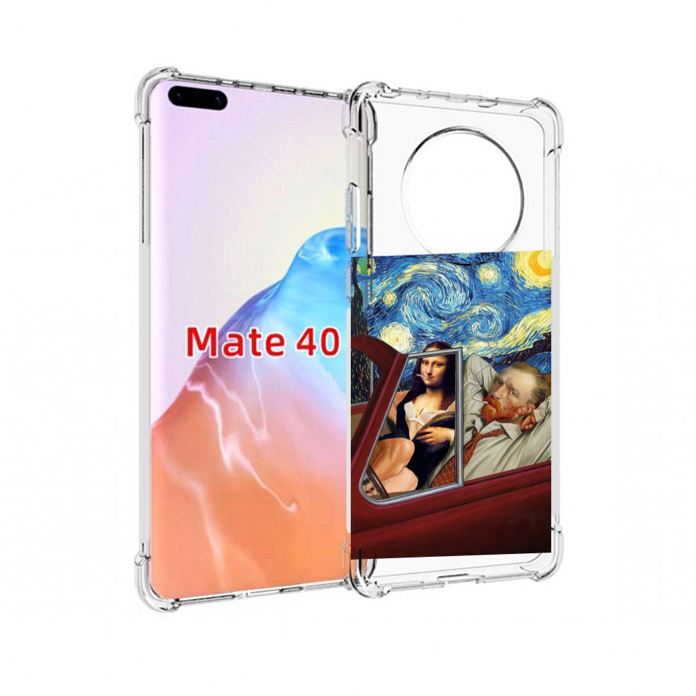 

Чехол MyPads Tocco для Huawei Mate 40 Да-Винчи-в-одном, Прозрачный, Tocco