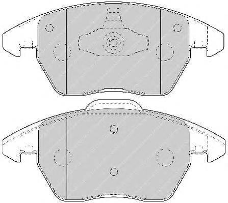 Комплект тормозных колодок Ferodo FDB1728