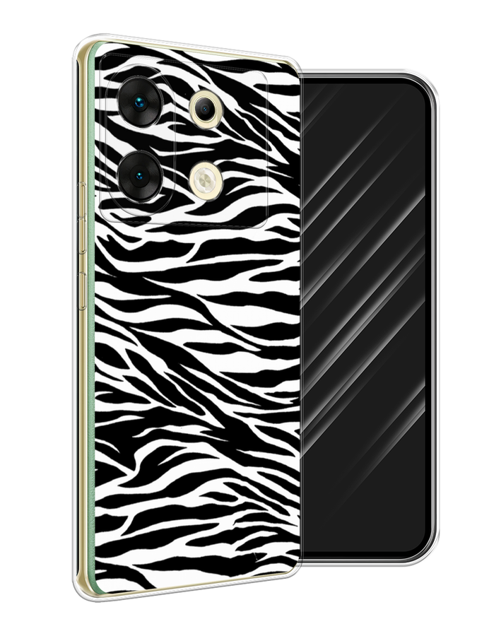 

Чехол Awog на Infinix Zero 30 5G "Принт зебра", Белый;серый;черный, 3104950-1