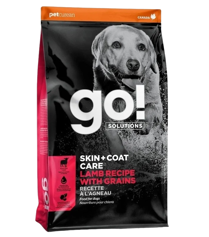 Сухой корм для щенков GO! Skin+Coat , ягненок, 5.44кг