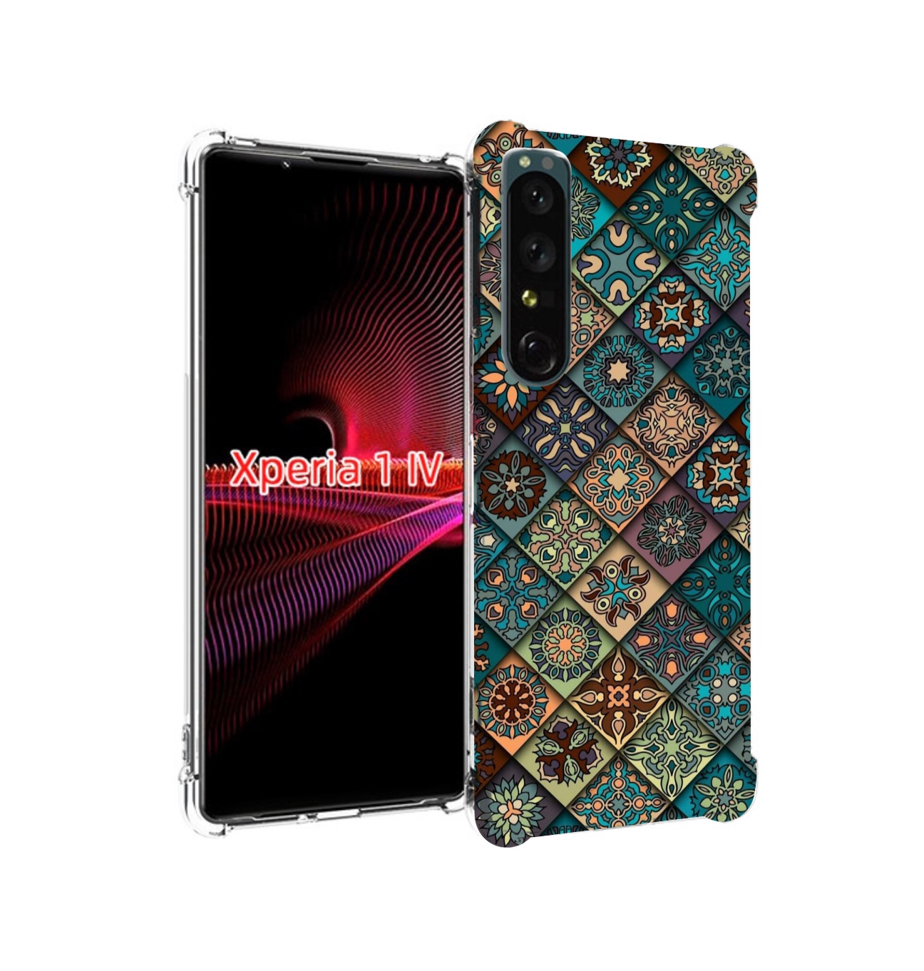 

Чехол накладка MyPads ячейки с арнаментами для Sony Xperia 1 IV, Прозрачный, Tocco