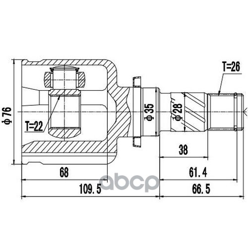 

Шрус Внутренний Mazda 3 Bk 0308 L 1Шт.