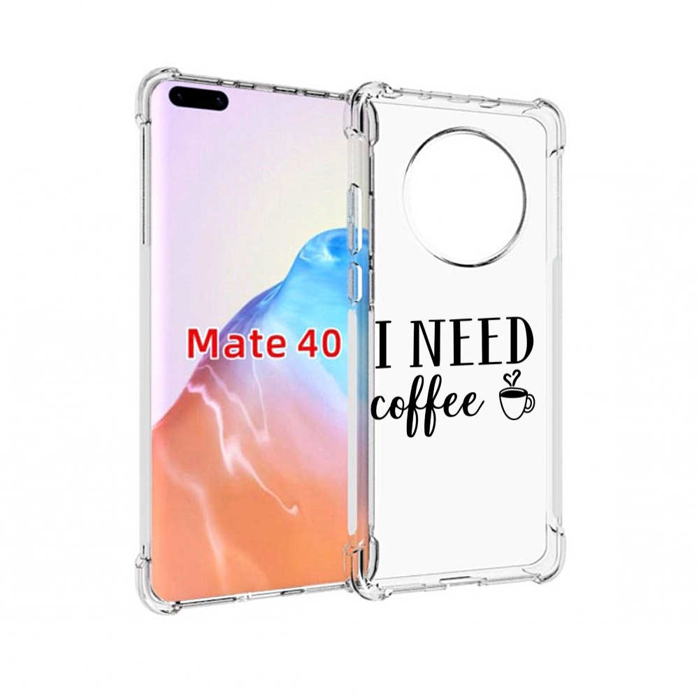 

Чехол MyPads Tocco для Huawei Mate 40 Мне нужен кофе, Прозрачный, Tocco
