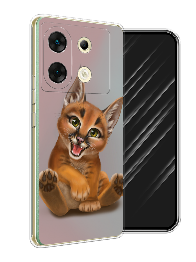 

Чехол Awog на Infinix Zero 30 5G "Малыш рыси", Оранжевый;серый, 3104950-1