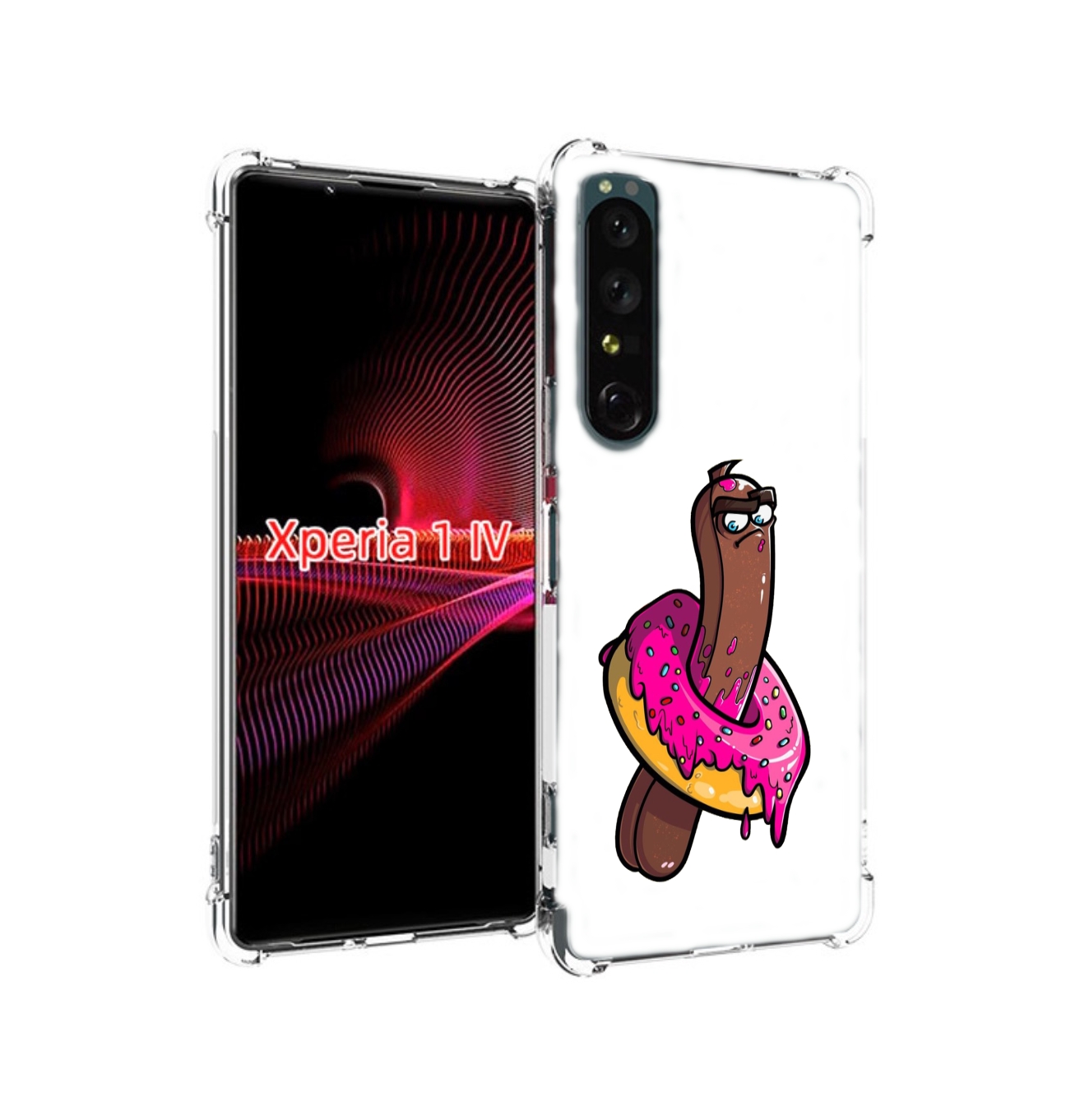 

Чехол накладка MyPads эклер в пончике для Sony Xperia 1 IV, Прозрачный, Tocco