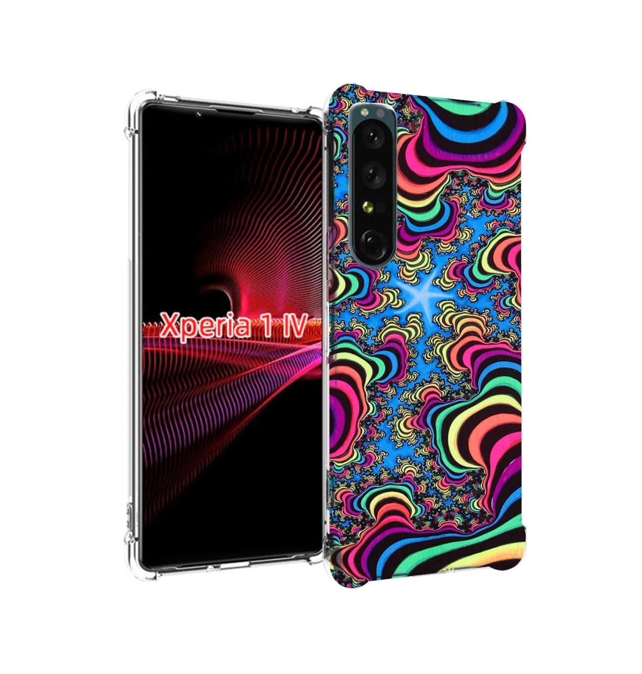 

Чехол накладка MyPads щупальца иллюзия для Sony Xperia 1 IV, Прозрачный, Tocco