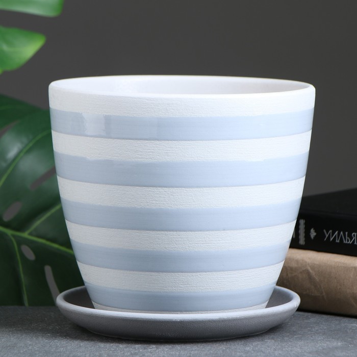 

Цветочный горшок Лента серый крокус №3 2,3 л серый крокус 1 шт., Лента серый крокус №3