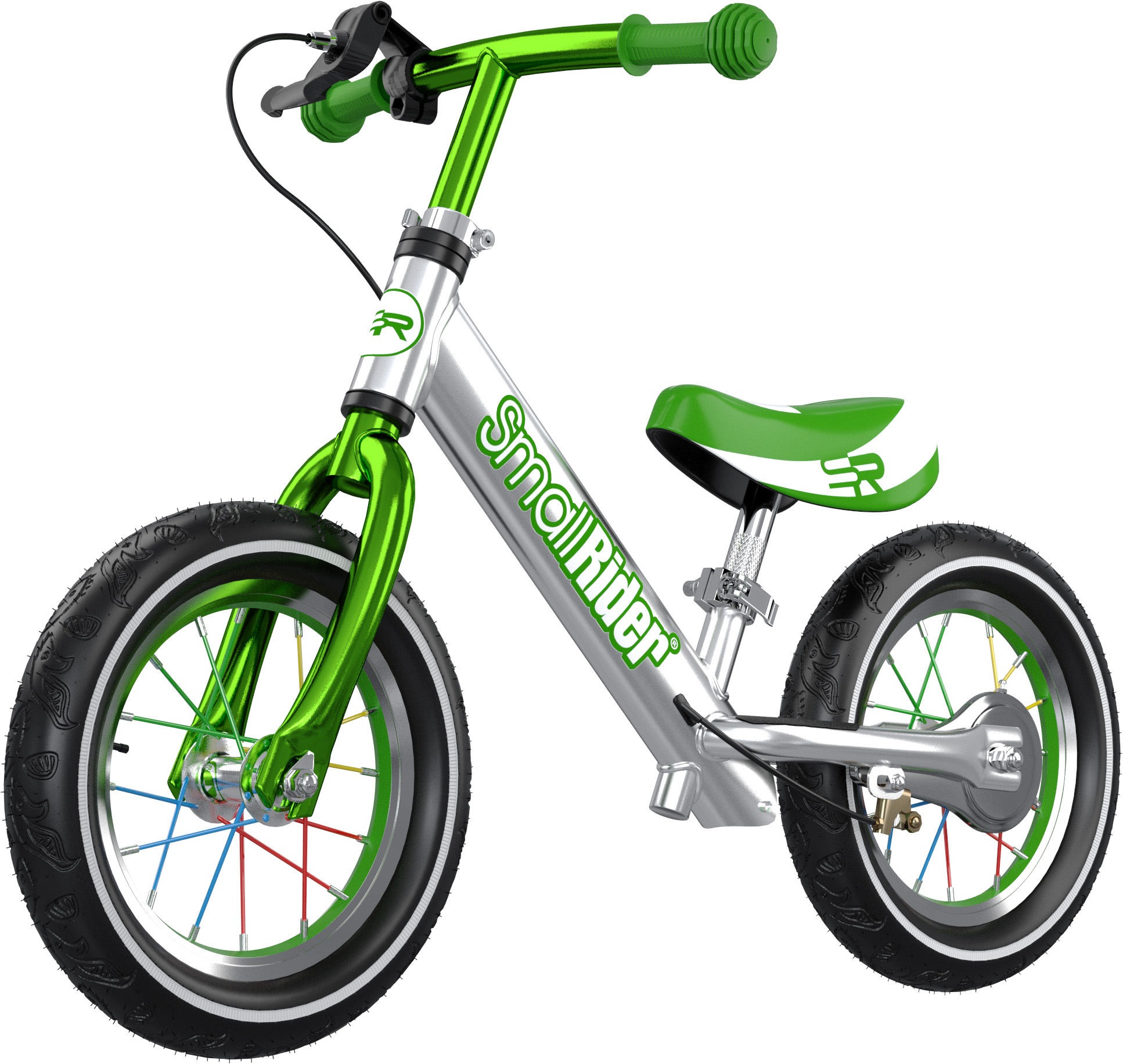 Беговел Small Rider Foot Racer 3 AIR MEGA007 зеленый сандалии mini melissa mini melissa papete rider bb для девочек 23 eu
