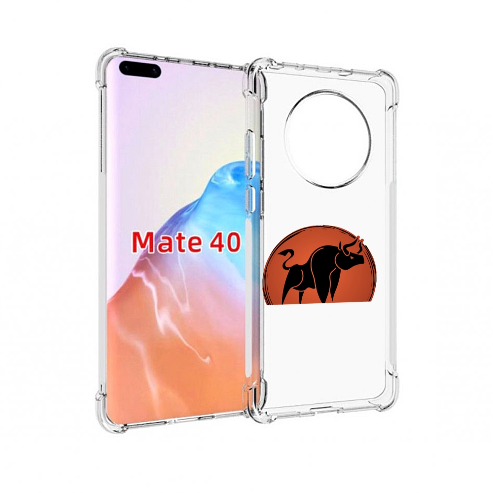 

Чехол MyPads Tocco для Huawei Mate 40 Бык-2, Прозрачный, Tocco