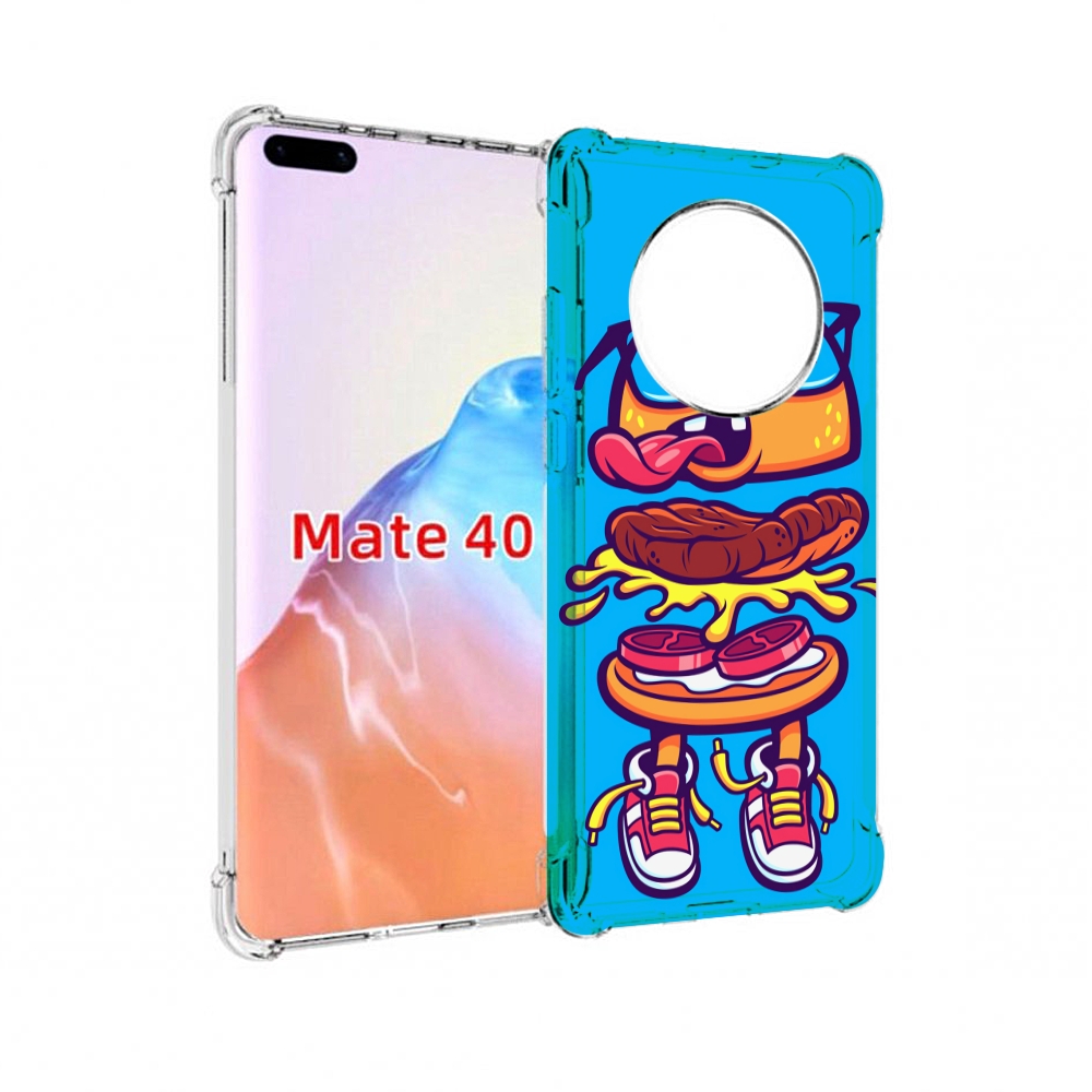 

Чехол MyPads Tocco для Huawei Mate 40 Бургер с очками, Прозрачный, Tocco