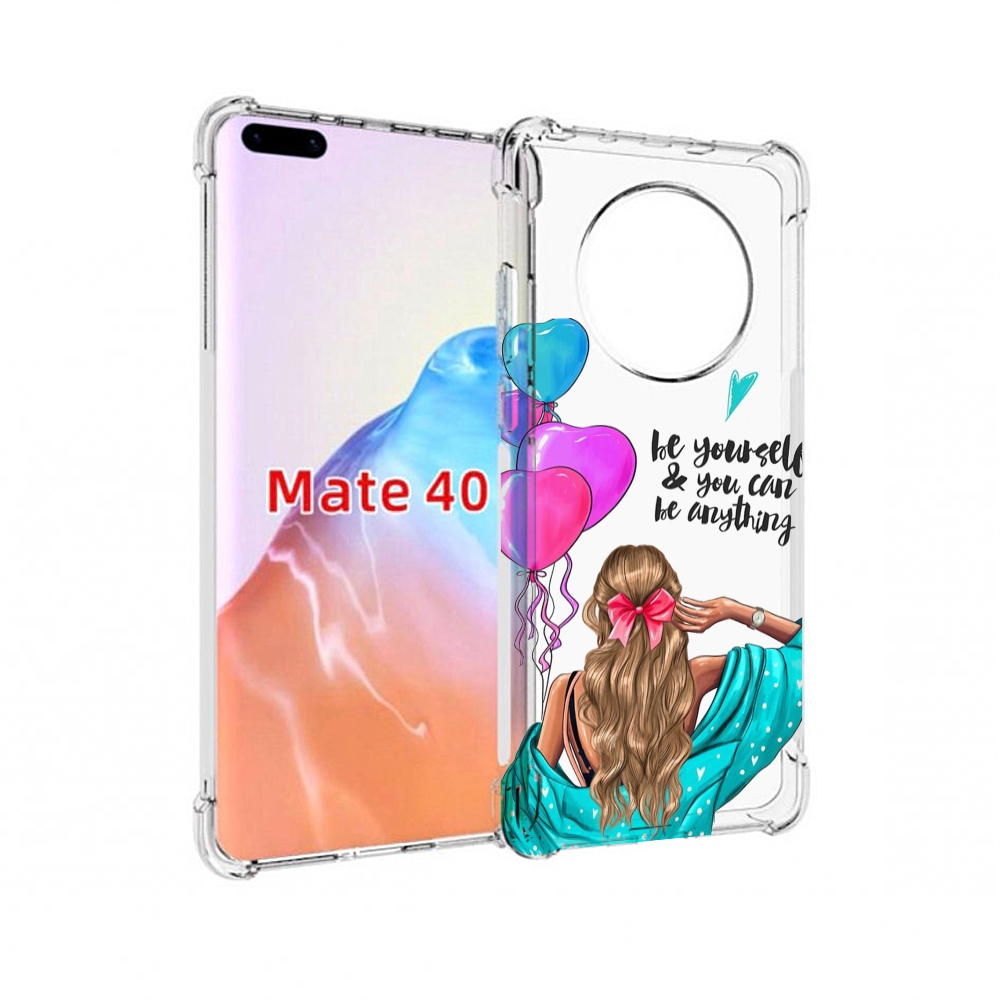 

Чехол MyPads Tocco для Huawei Mate 40 Будь-собой, Прозрачный, Tocco