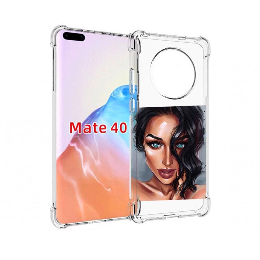 

Чехол MyPads Tocco для Huawei Mate 40 Брюнетка, Прозрачный, Tocco