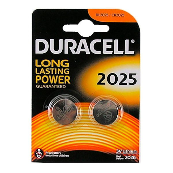 

5000394045514_элемент Питания! Cr2025 3v Литиевый Duracell (К-Кт 2шт) 16113 DURACELL арт.5