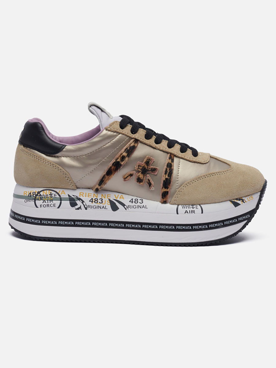 

Кроссовки женские Premiata Beth 6018 бежевые 37 EU, Beth 6018