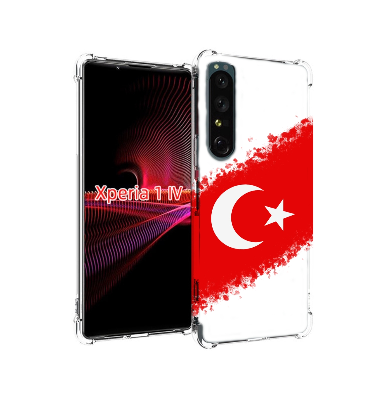 

Чехол накладка MyPads флаг Турции для Sony Xperia 1 IV, Прозрачный, Tocco