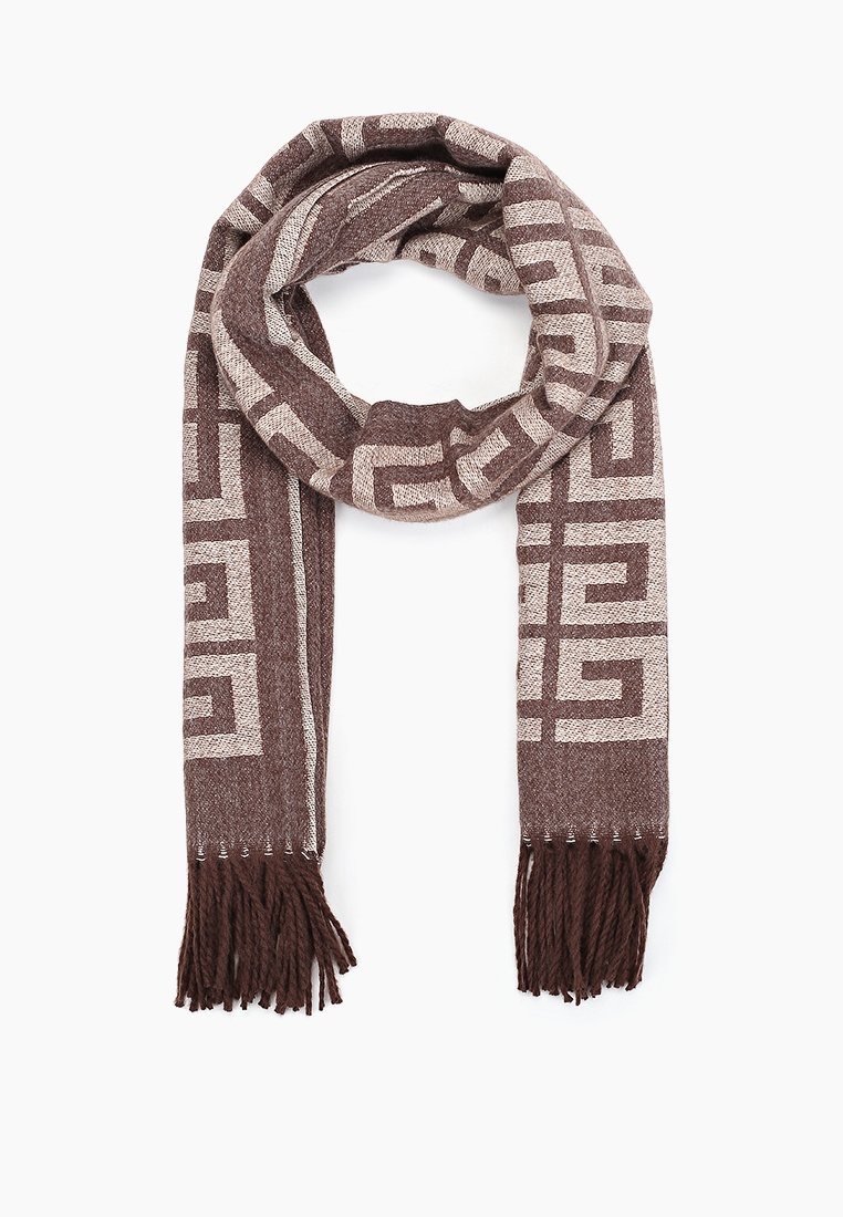 Палантин женский Rosedena shawl2329 коричневый 70x180 см 1390₽