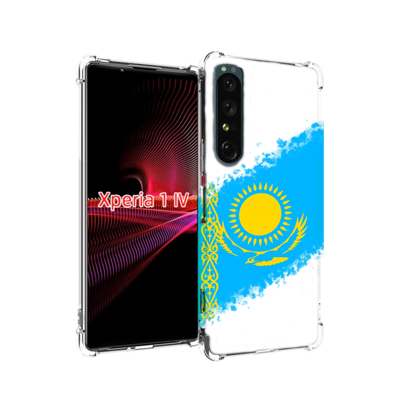 

Чехол накладка MyPads флаг Казахстана для Sony Xperia 1 IV, Прозрачный, Tocco