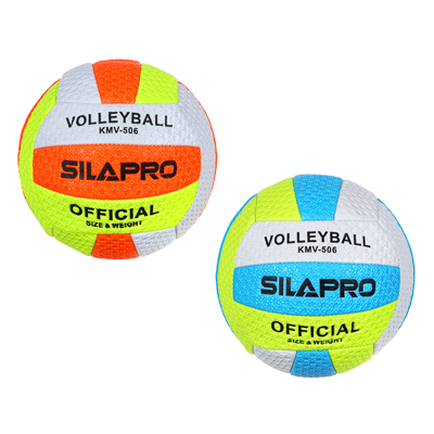 

SILAPRO Мяч волейбольный 22см, 5 р-р, 2сл, ПВХ 2.5мм, 290г (+-10%), 067-001