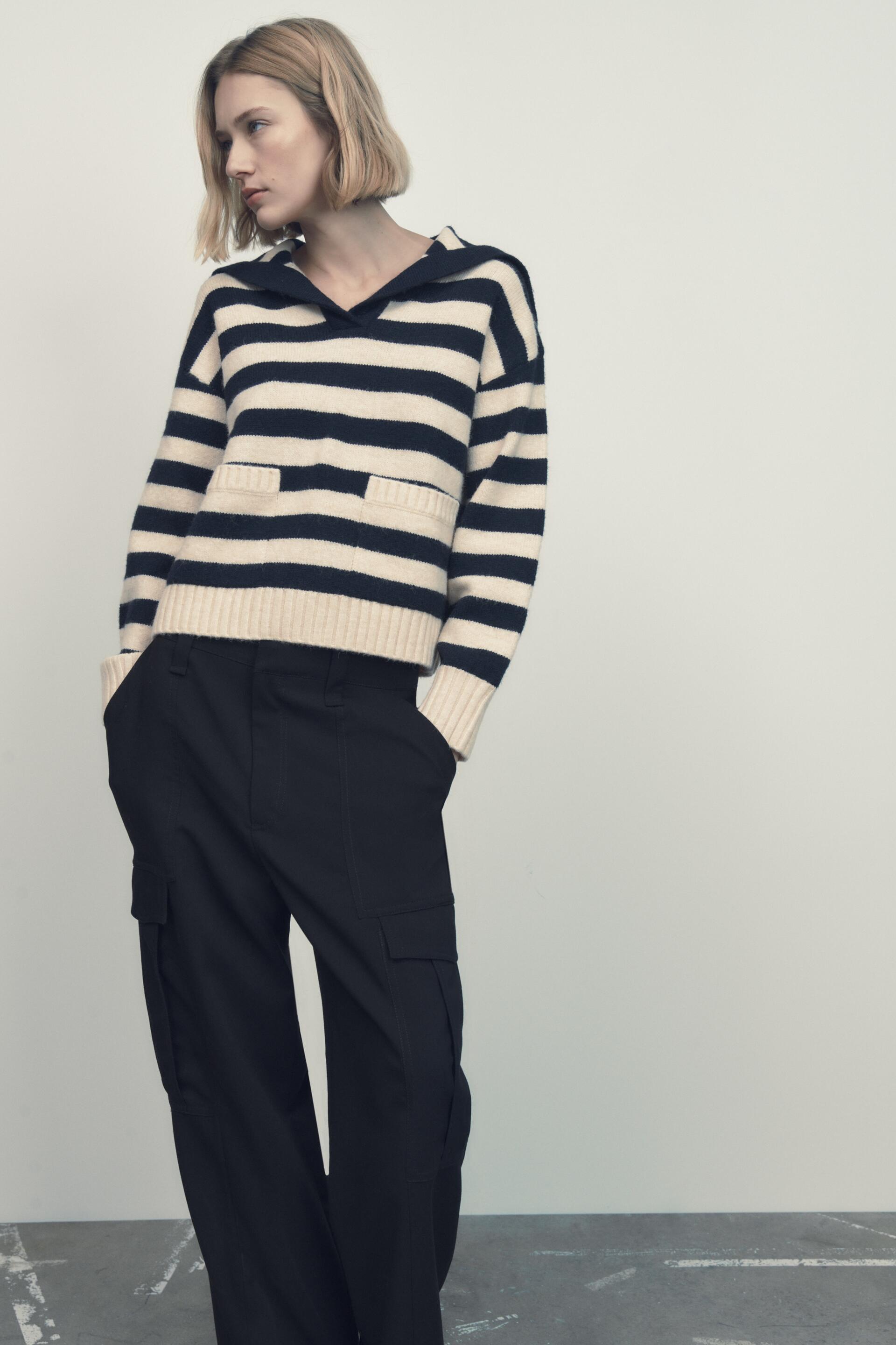 

Джемпер женский ZARA 04938123 бежевый M (доставка из-за рубежа), 04938123