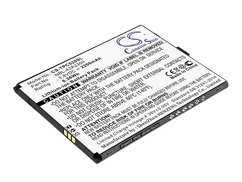 

Аккумулятор для телефона TP-Link Neffos C5A (NBL-43A2300)