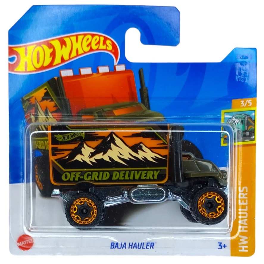 

Машинка базовой коллекции Hot Wheels BAJA HAULER 5785/HKH25, Зеленый;коричневый;оранжевый