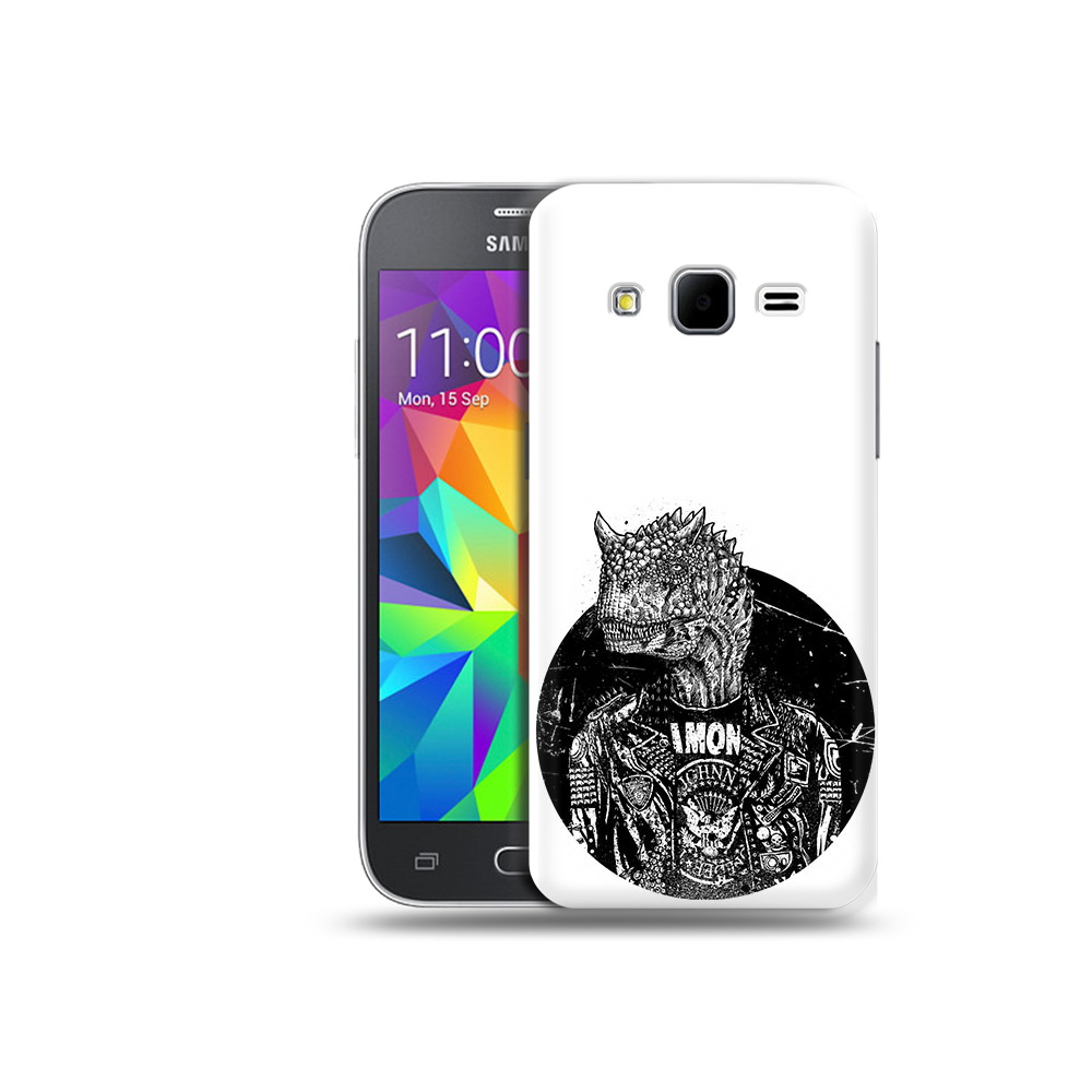Чехол MyPads Tocco для Samsung Galaxy Core Prime динозавр в куртке (PT11933.566.328)