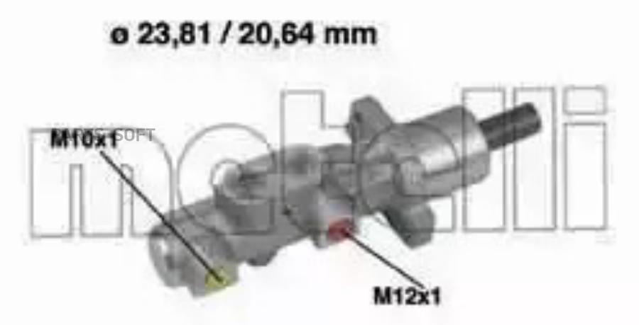 

Главный Тормозной Цилиндр Metelli арт. 050576