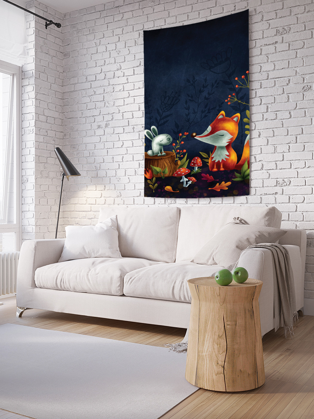 

Вертикальное фотопанно на стену JoyArty Лесные друзья 150x200 см, Лесные друзья