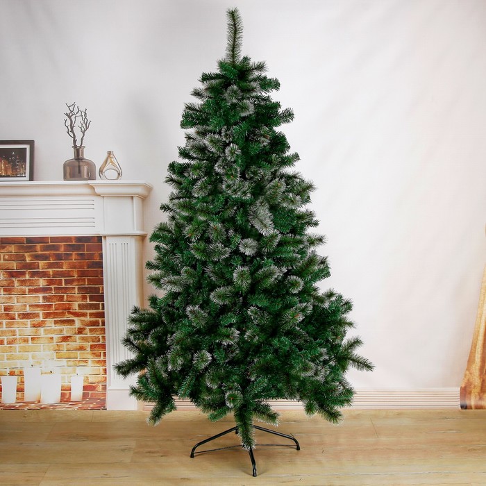 Ель искусственная Волшебство 185444 180 см зеленая заснеженная