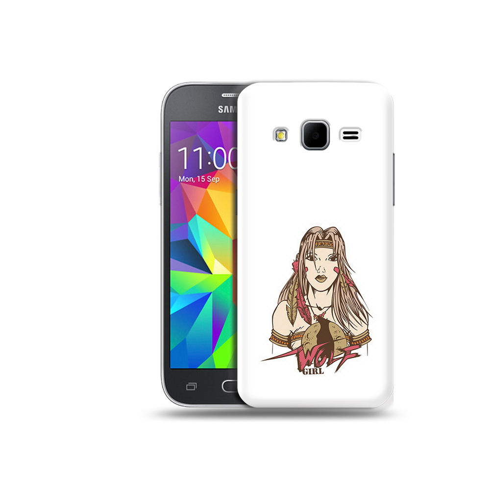

Чехол MyPads Tocco для Samsung Galaxy Core Prime девушка волк (PT11933.566.306), Прозрачный, Tocco