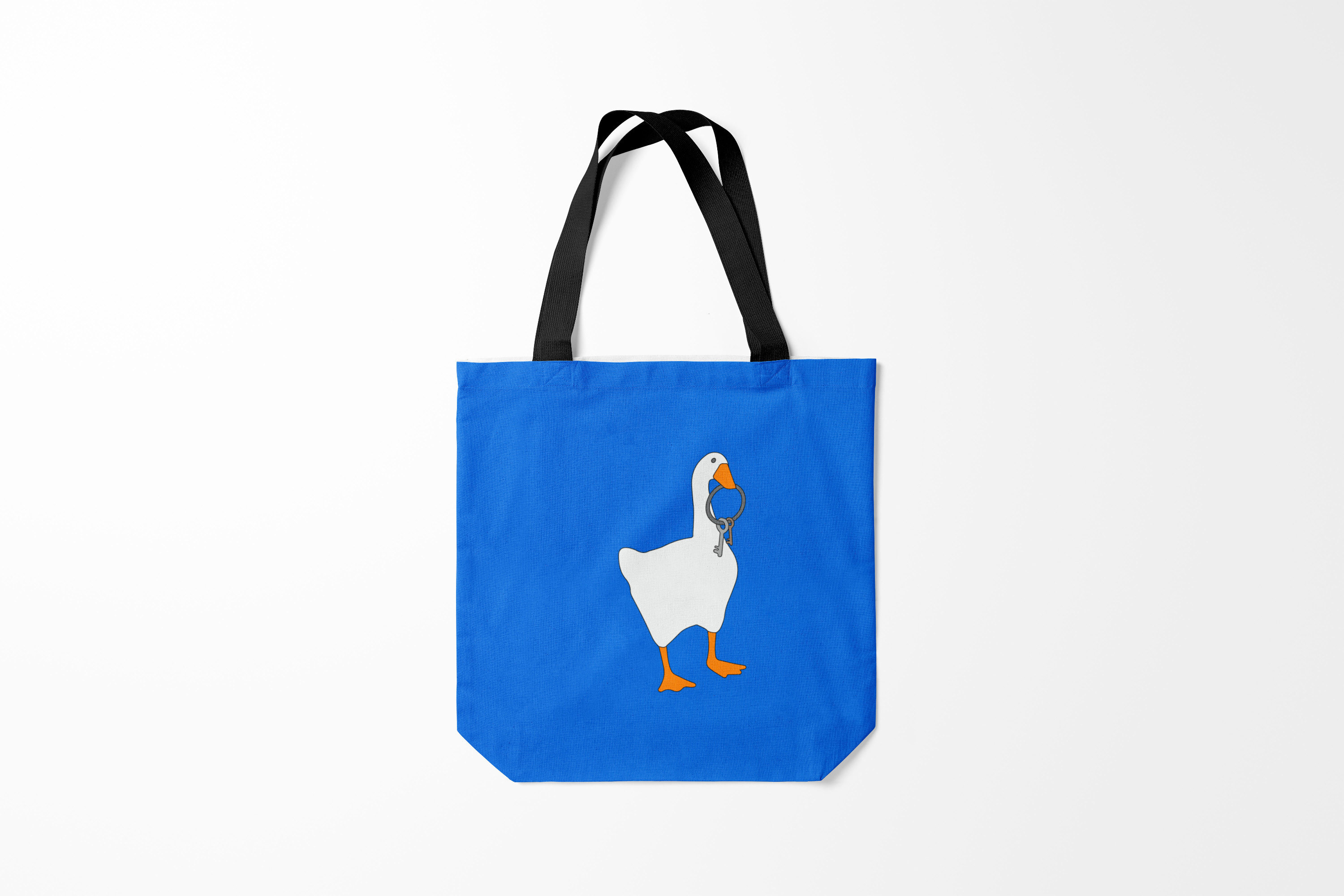 

Сумка шoппер унисекс Burnettie Untitled Goose Game, синий, Untitled Goose Game