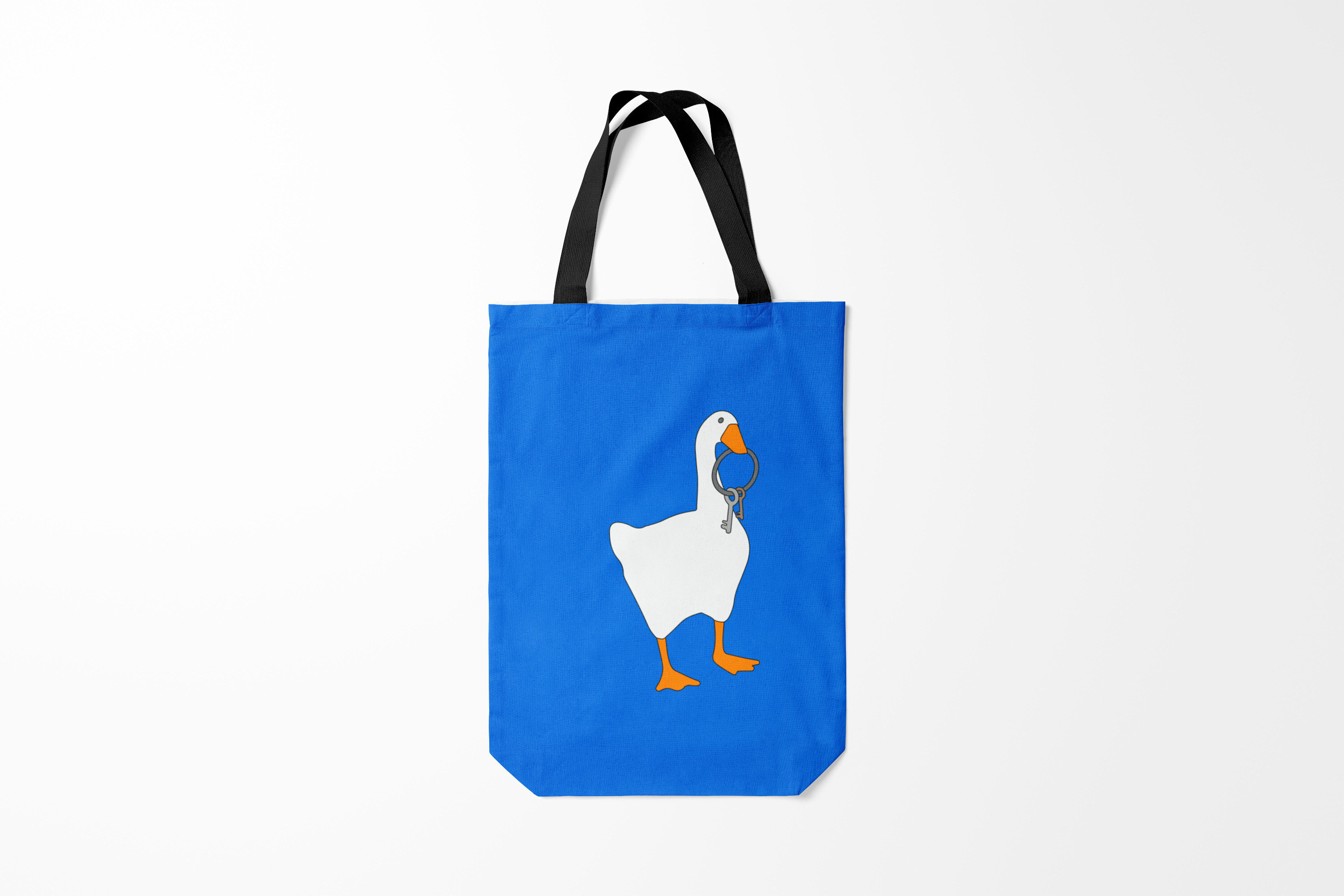 

Сумка шoппер унисекс Burnettie Untitled Goose Game, синий, Untitled Goose Game