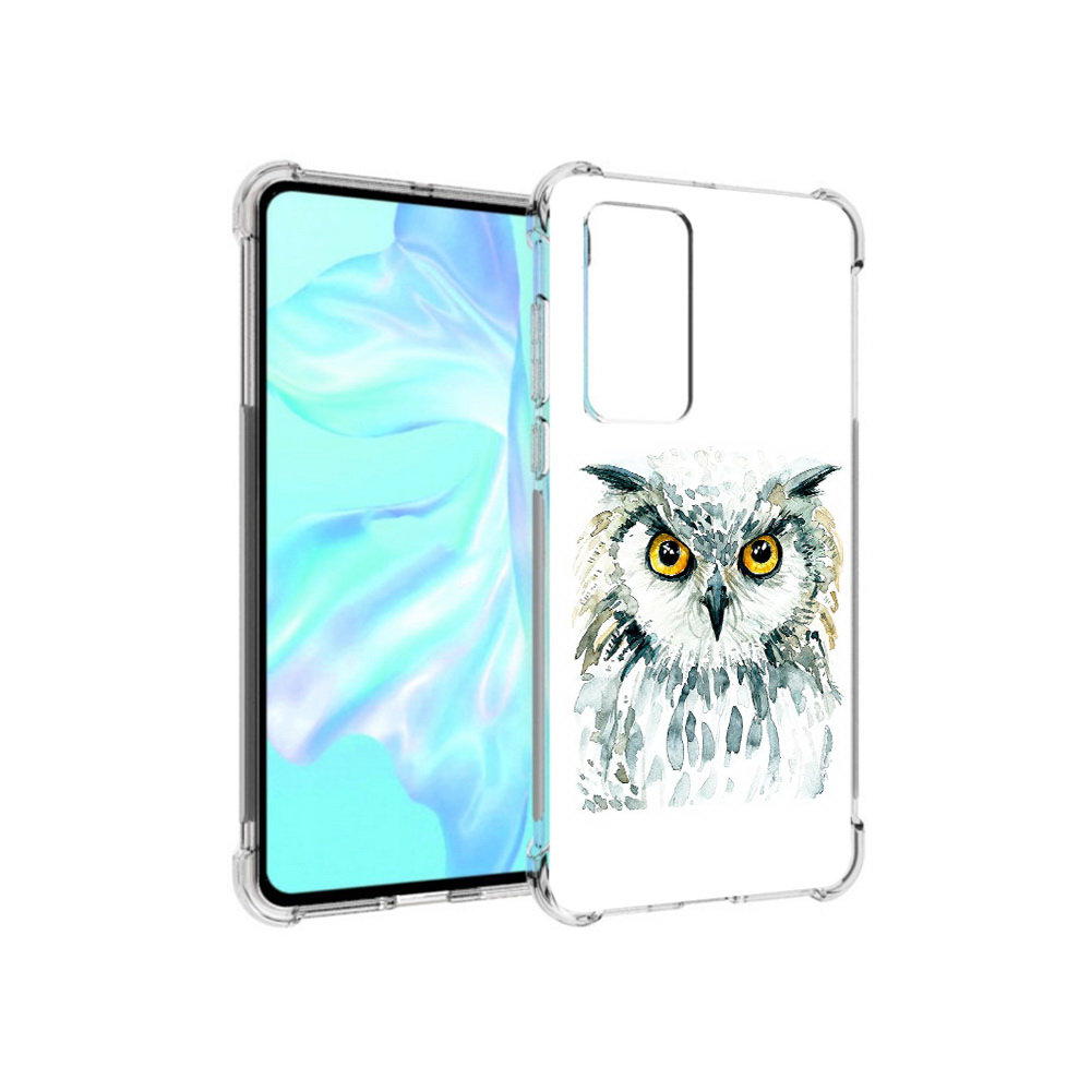 

Чехол MyPads Tocco для Huawei P40 Серьезная сова, Прозрачный, Tocco