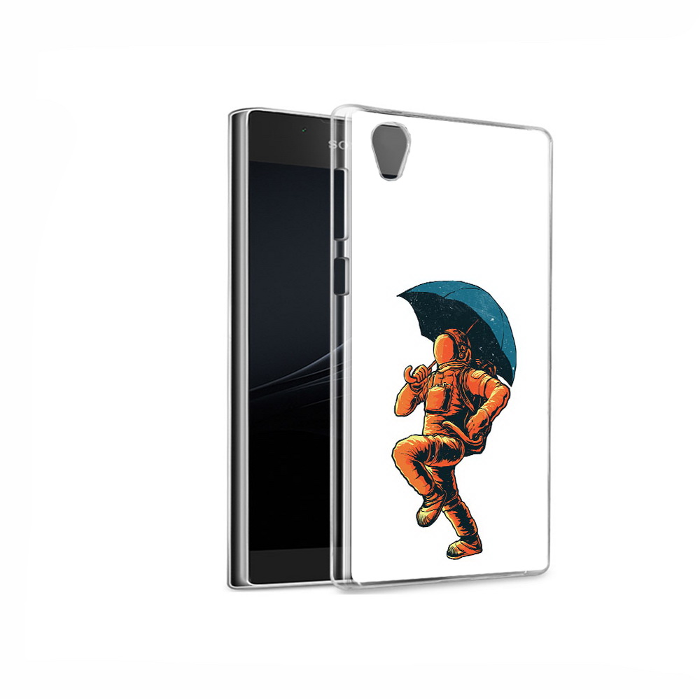 

Чехол MyPads Tocco для Sony Xperia L1 шагающий космонавт с зонтом (PT66853.250.695), Прозрачный, Tocco