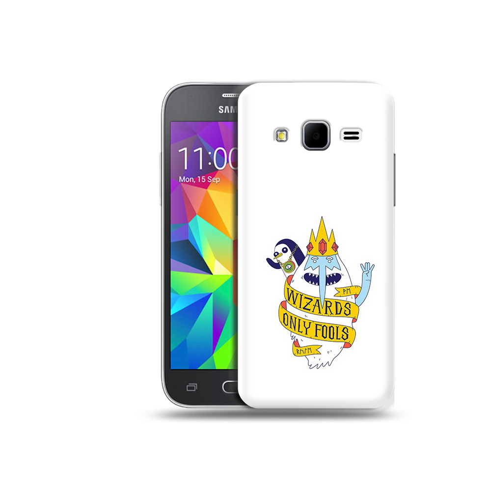 

Чехол MyPads Tocco для Samsung Galaxy Core Prime время приключений снежный король, Прозрачный, Tocco