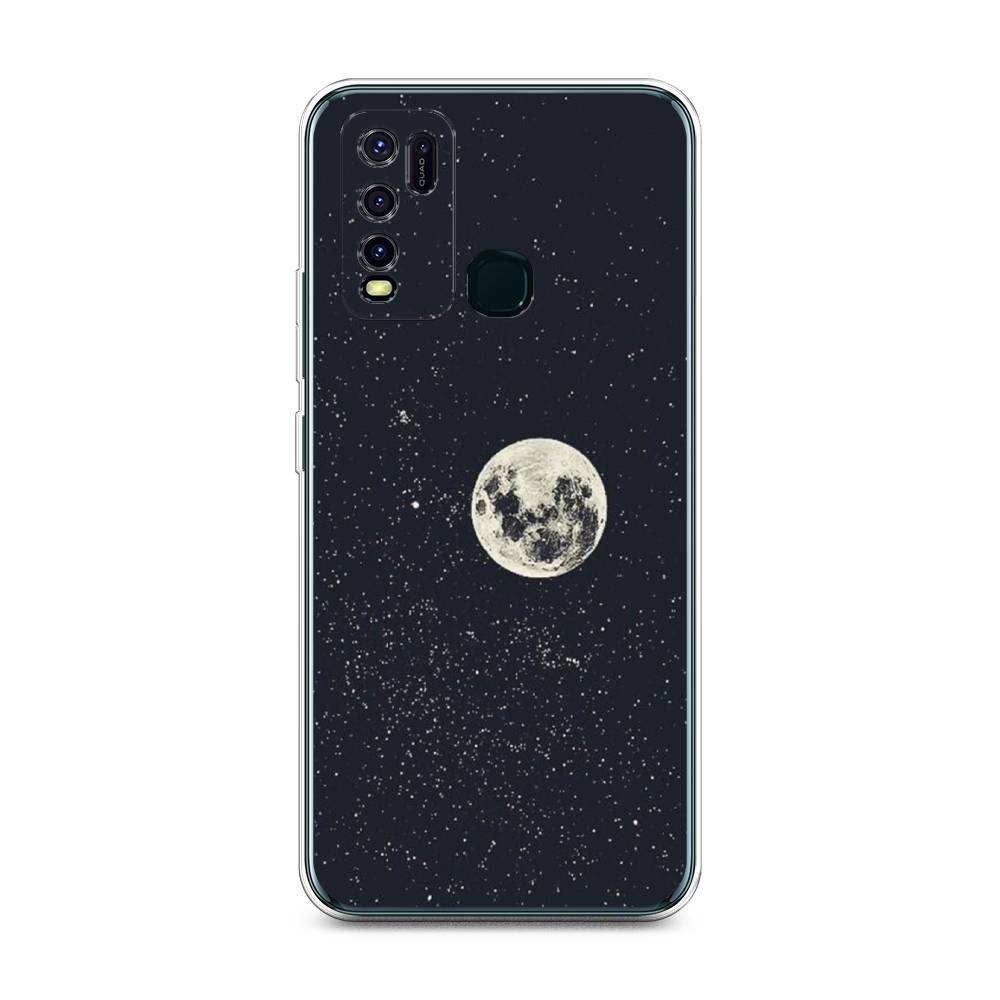 

Чехол на Vivo Y30 "Полнолуние", Красный, 262650-2