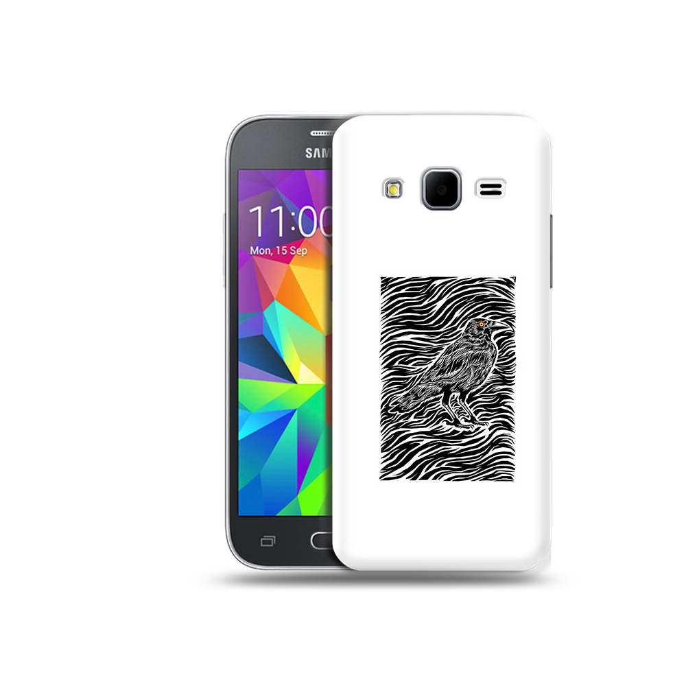 

Чехол MyPads Tocco для Samsung Galaxy Core Prime ворон в абстракции (PT11933.566.272), Прозрачный, Tocco