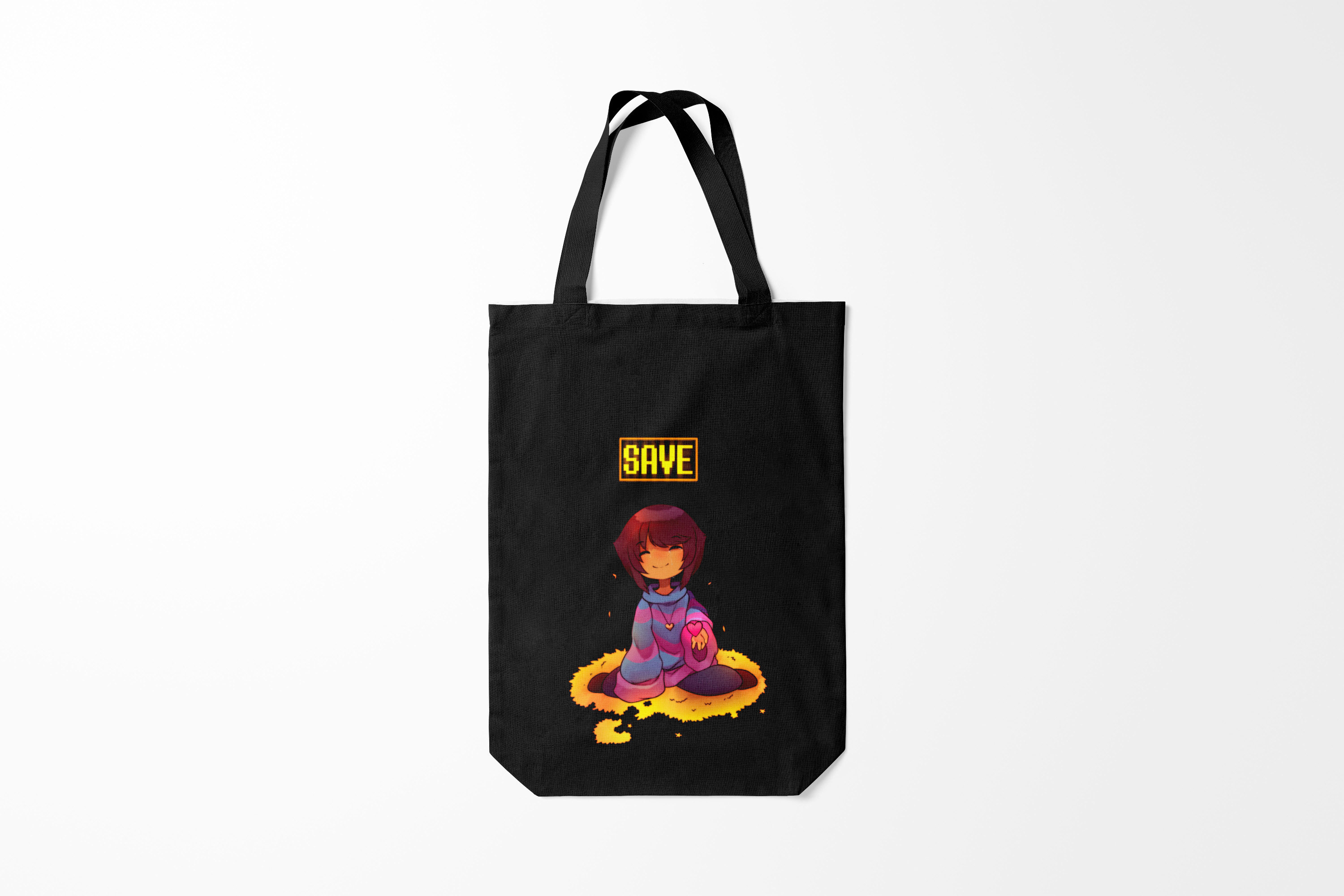 

Сумка шoппер унисекс Burnettie Undertale FRISK, черный, Undertale FRISK