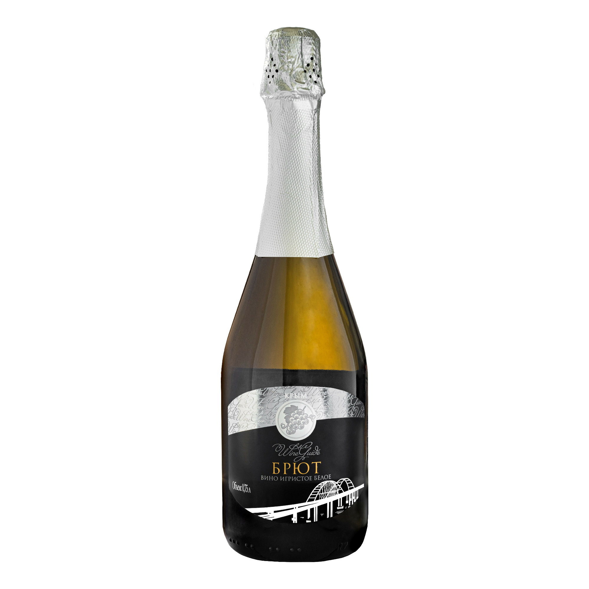 

Вино игристое Wine Guide белое брют 12,5% 0,75 л Россия